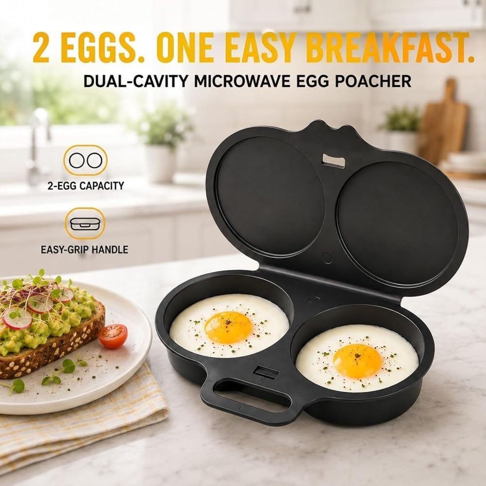2027 Upgraded Microwave Egg Poacher