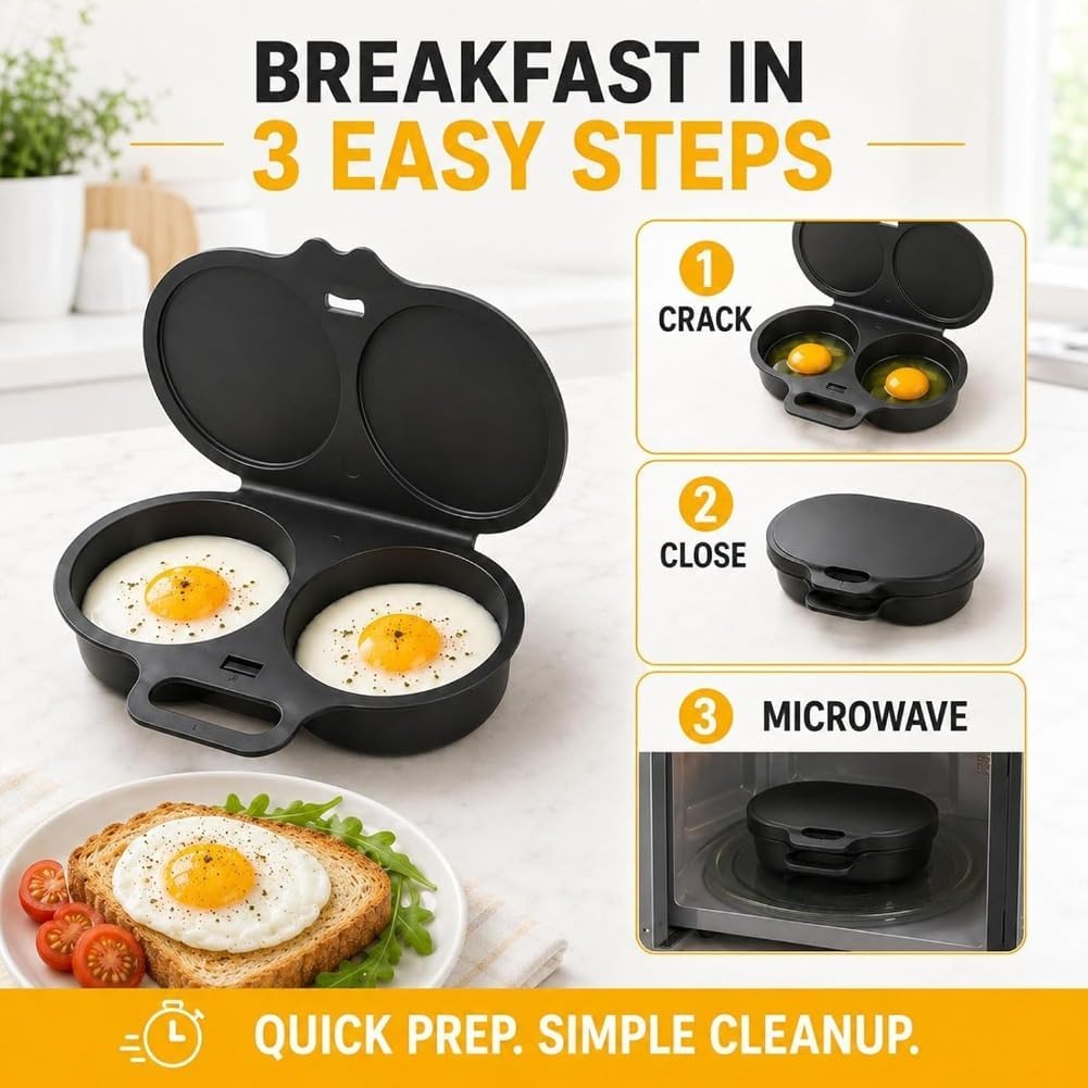 2027 Upgraded Microwave Egg Poacher