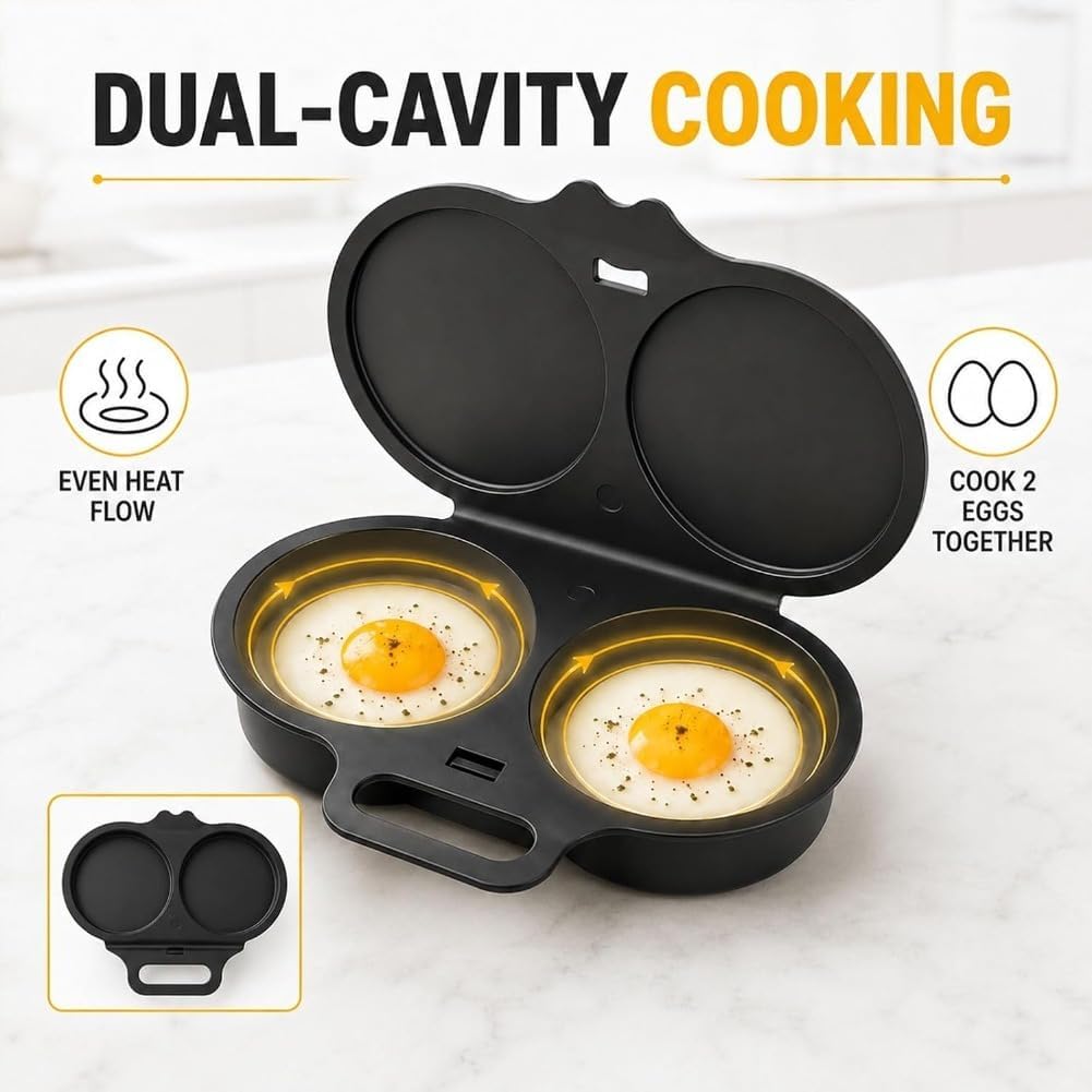 2027 Upgraded Microwave Egg Poacher