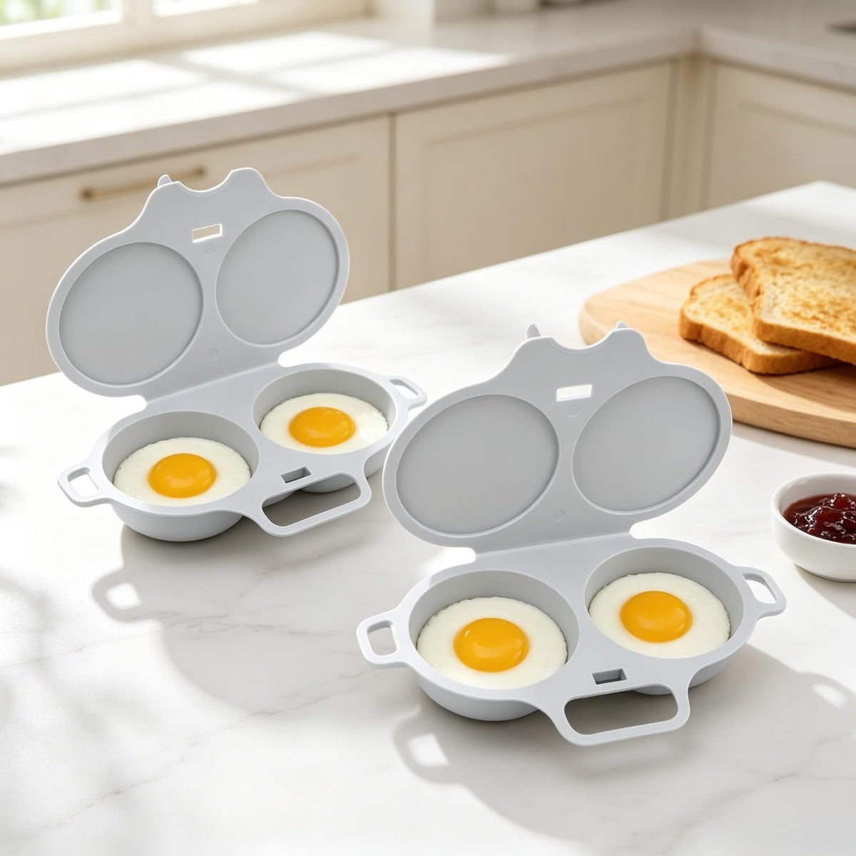 2027 Upgraded Microwave Egg Poacher